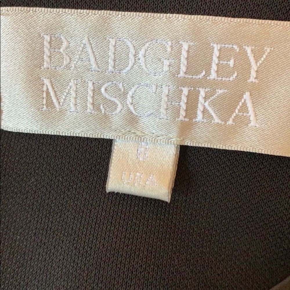 Badgley Mischka Long Sleeve Cowl Neck Dress NEW! - Picture 9 of 9